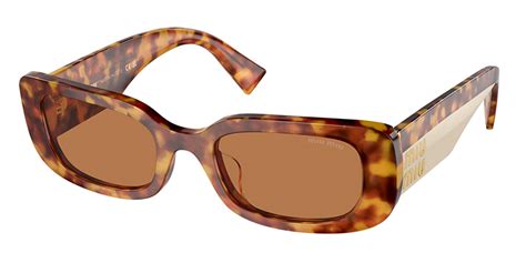 miu miu mu08ys|Miu Miu MU08YS 4BW2Z1 Sunglasses in Light Tortoise.